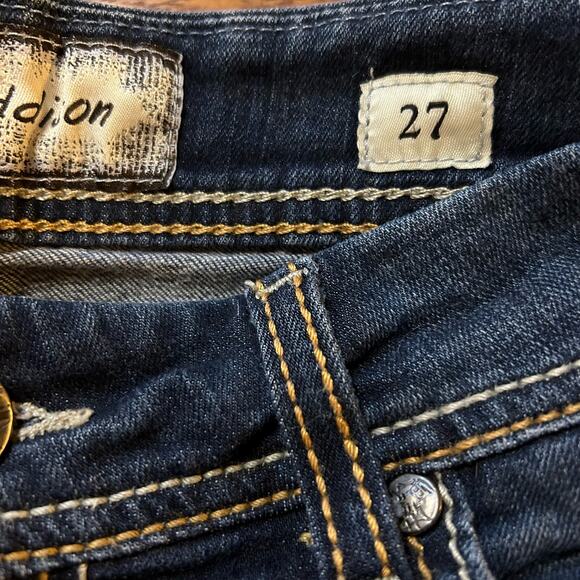 BKE Buckle Jeans Women's 30x27 Addison Skinny Stretch Dark Wash Indie Boho Basic - Picture 4 of 6